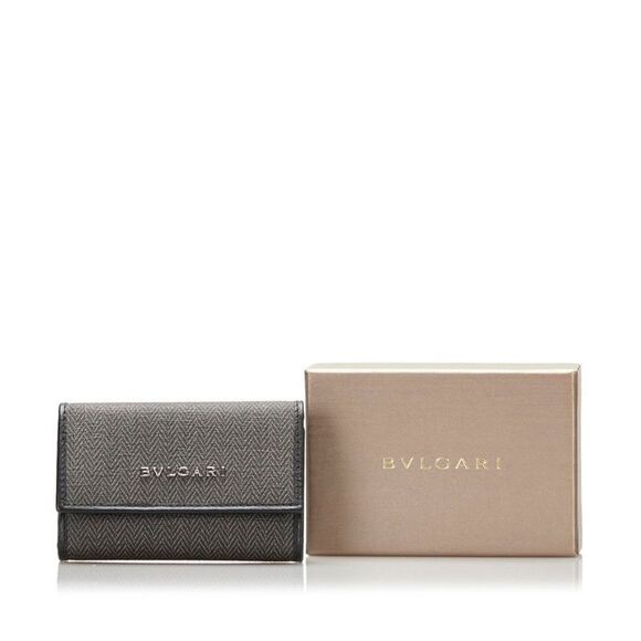Bulgari Black Canvas Wallet  (Pre-Owned) - Picture 8 of 9